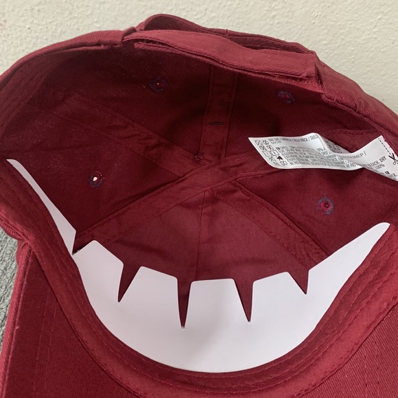 Forever 21 Pompom Baseball Hat Women's OS Burgundy Faux Fur Adjustable Strapback - Picture 13 of 14